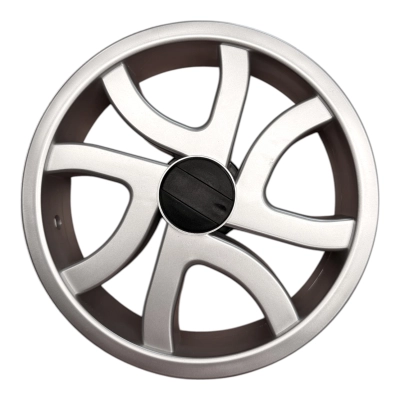 Obręcz 12 1/2 x 2 1/4 | V220 srebrna do wózków dziecięcych | uniwersalna